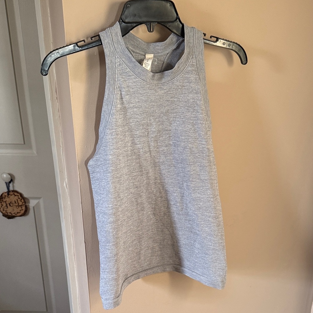 Gray Sleeveless Tank Top